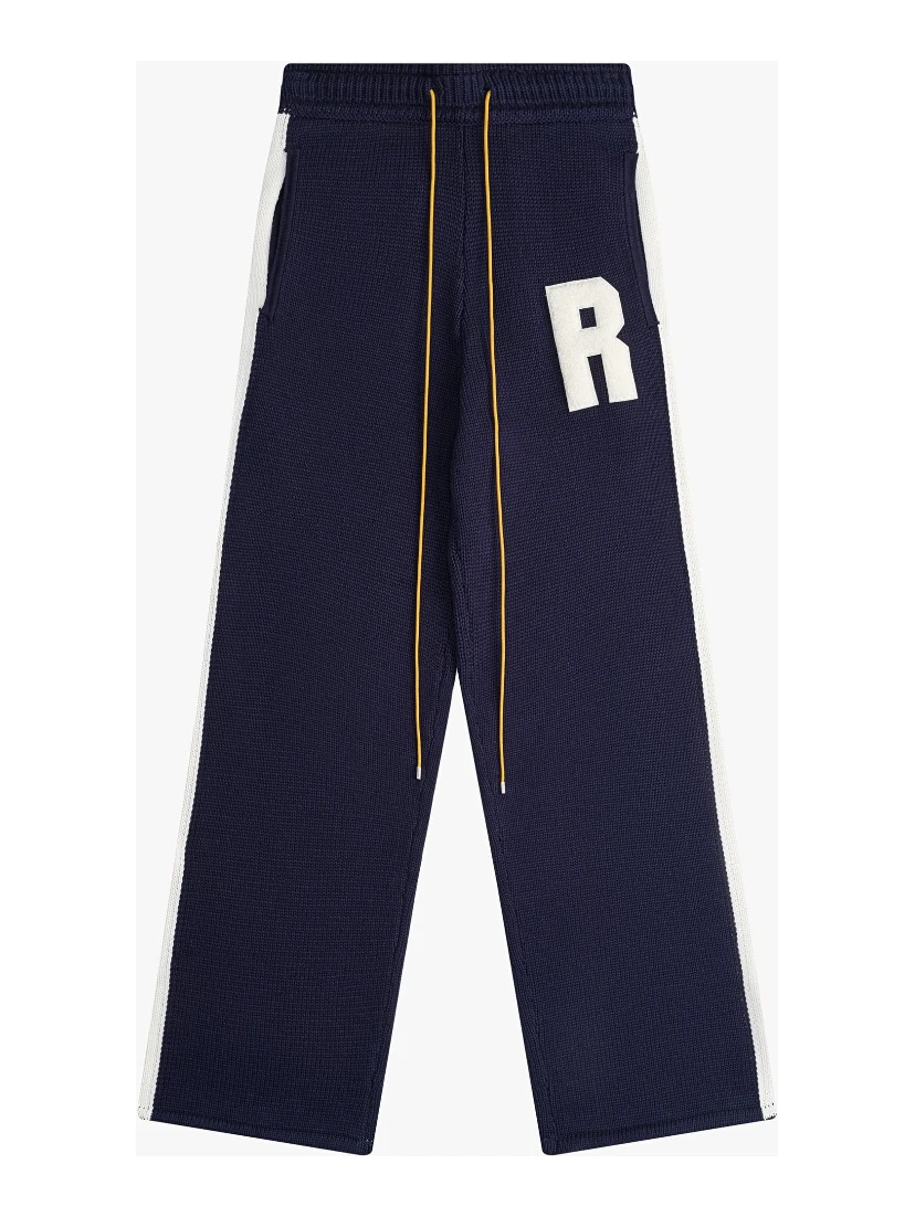 Navy Blue Fibres Casual Pants