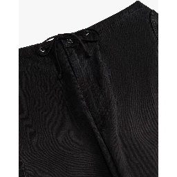 Black Cotton Cargo Pants