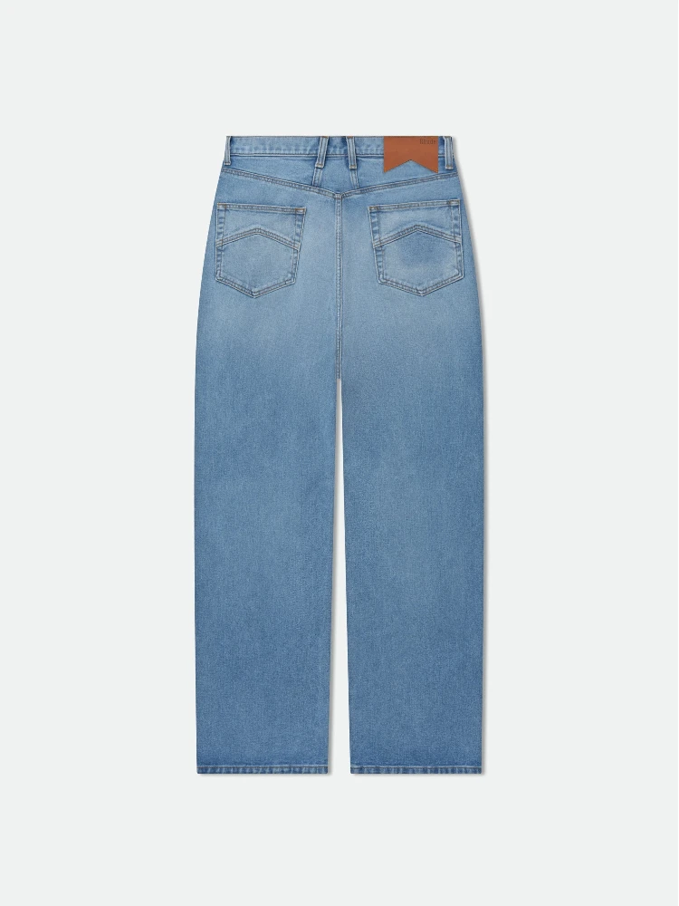 Blue Cotton Jeans Denim alternative