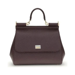 Bordeaux Calf Leather Bos Taurus Handbag