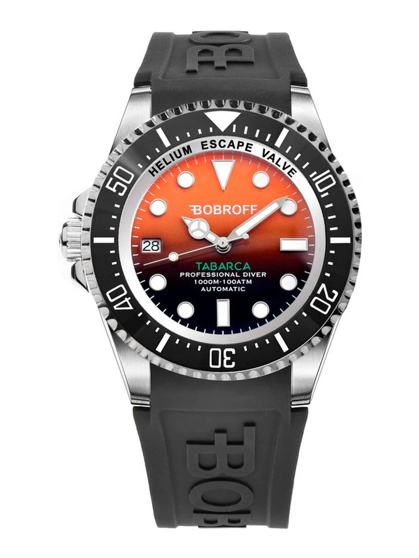 Black Rubber Sport Watch