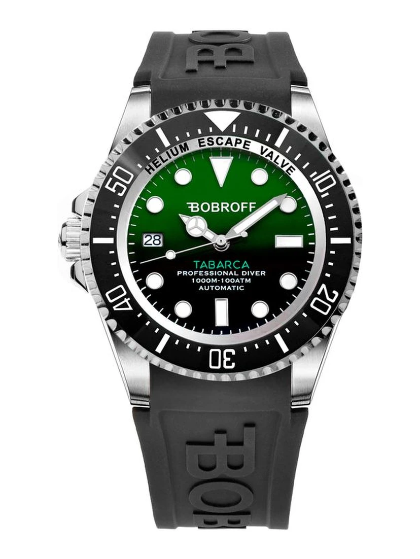 Black Rubber Sport Watch