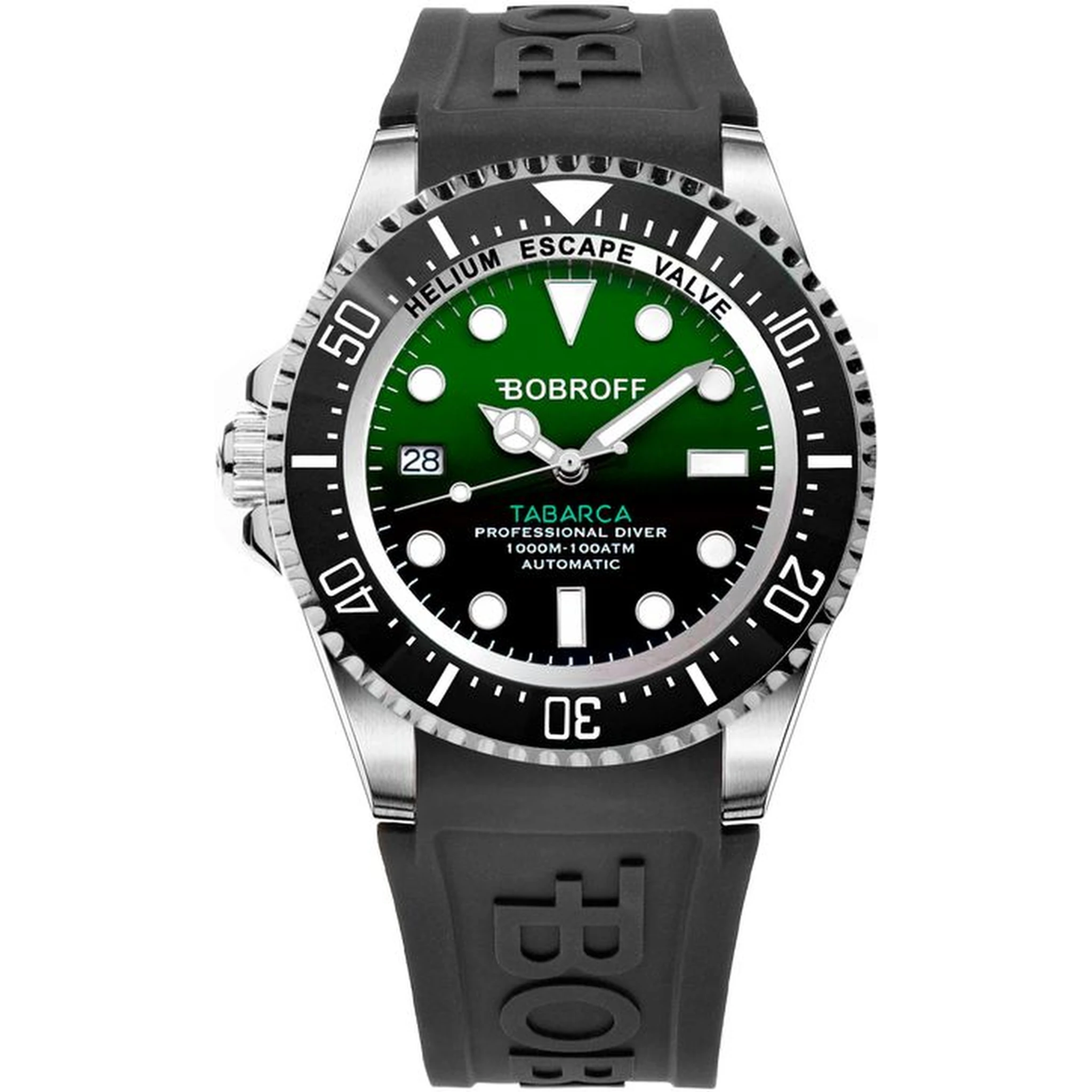 Black Rubber Sport Watch