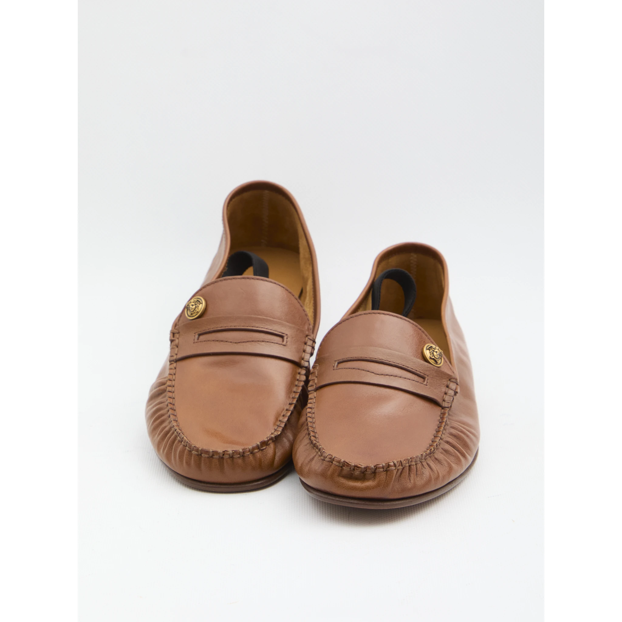 Medusa leather loafers