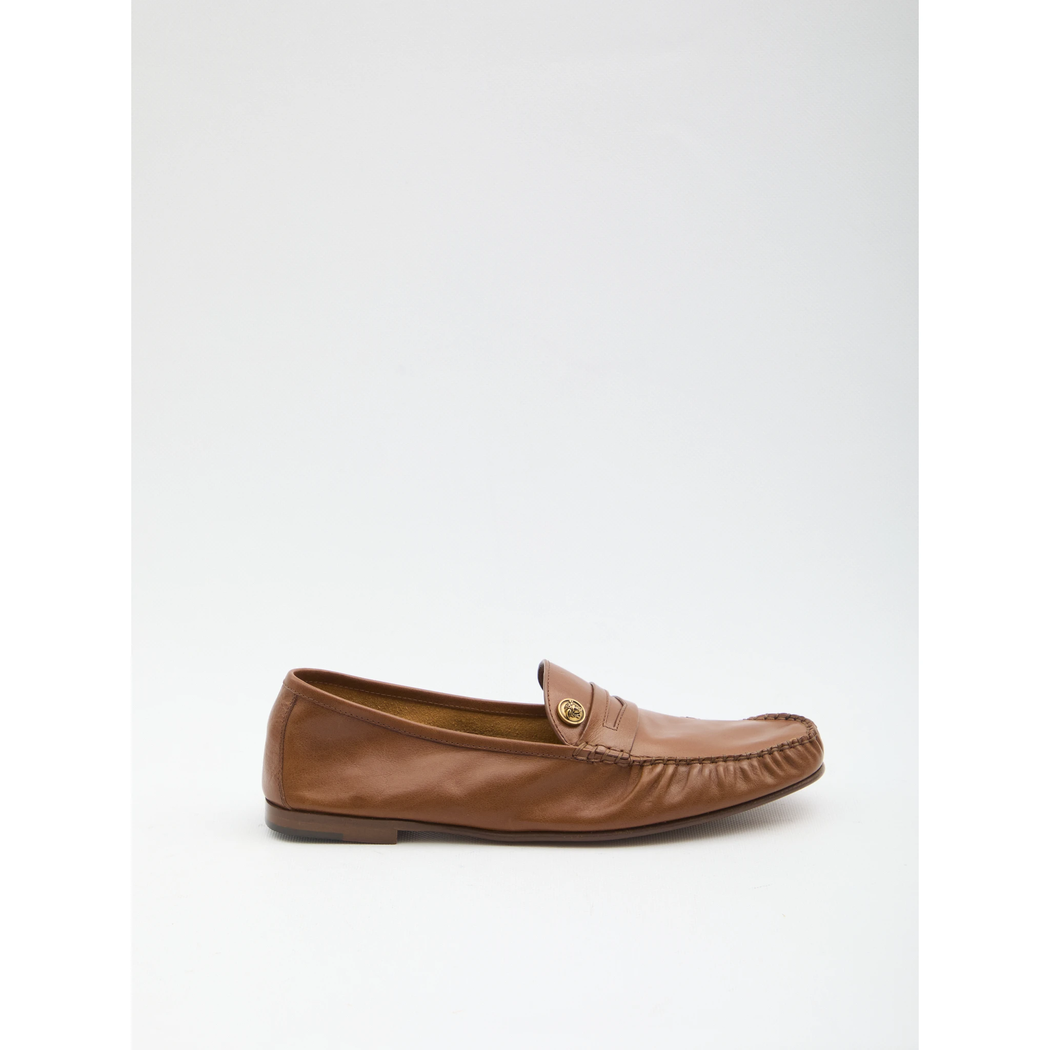 Medusa leather loafers