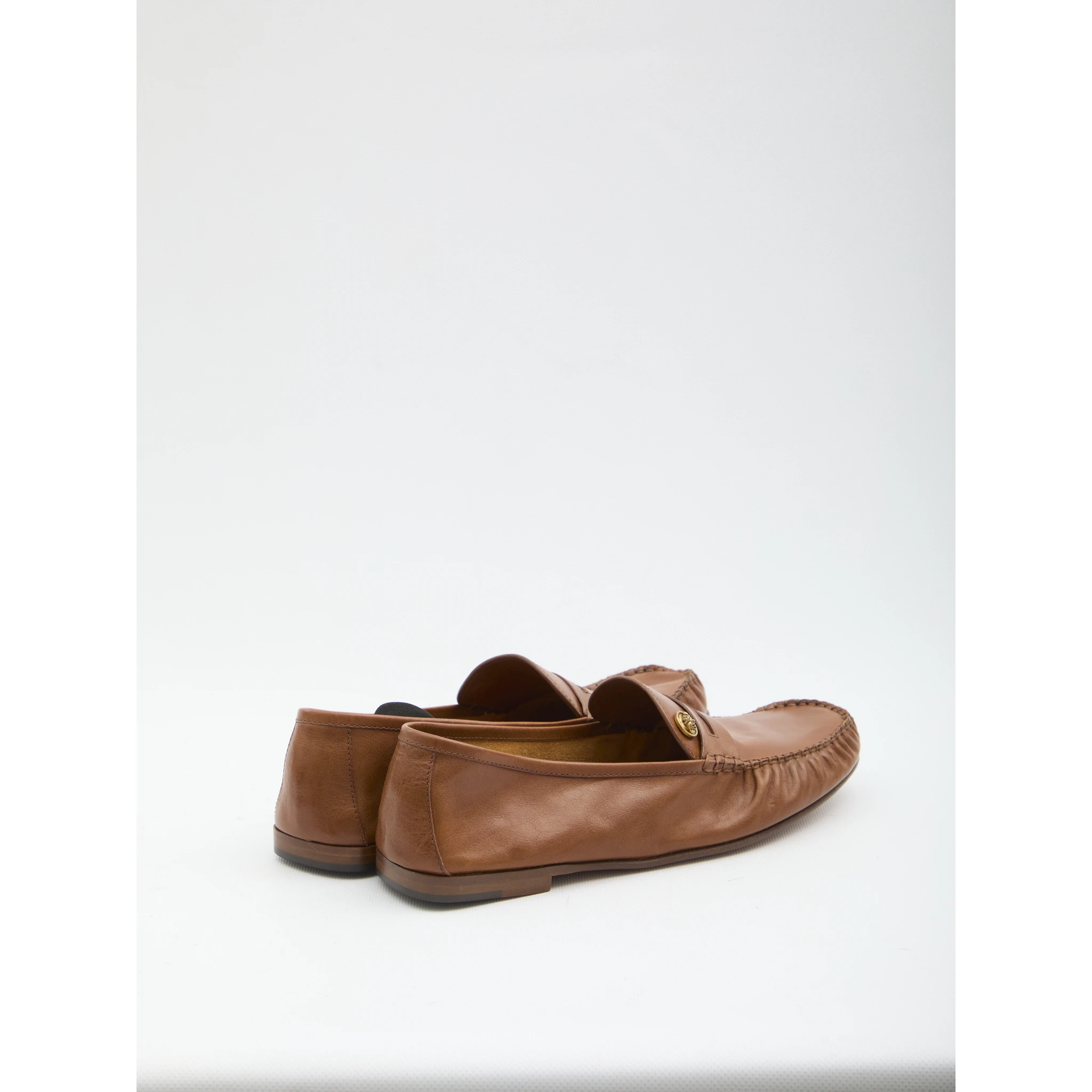 Medusa leather loafers