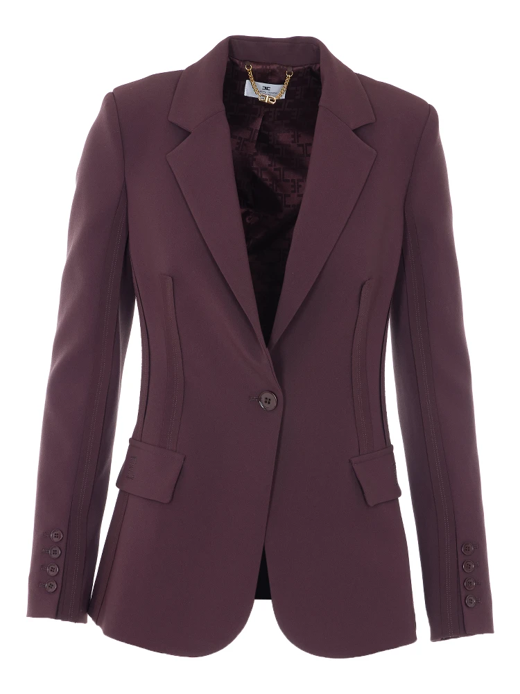 Elisabetta Franchi Jackets Brown