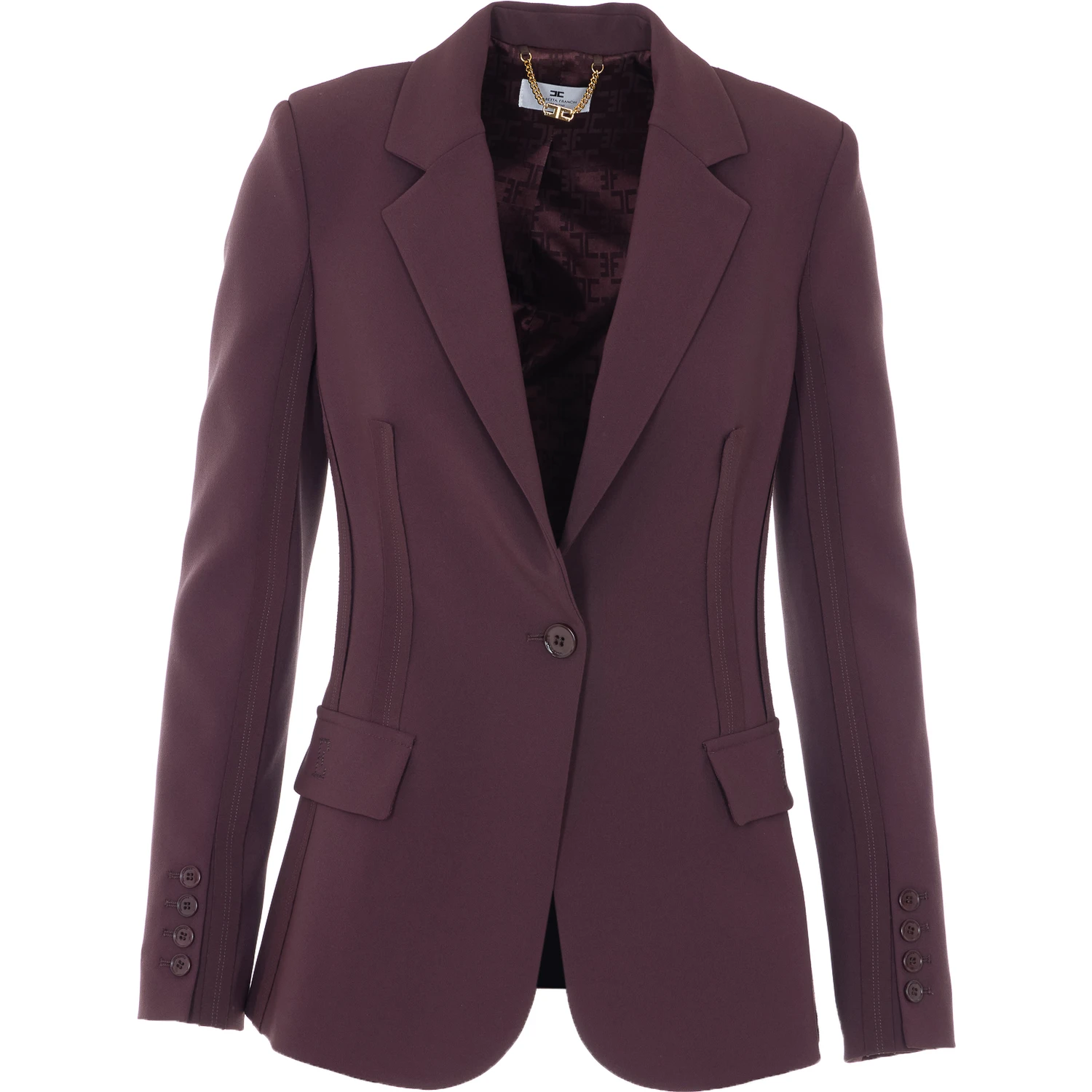 Elisabetta Franchi Jackets Brown