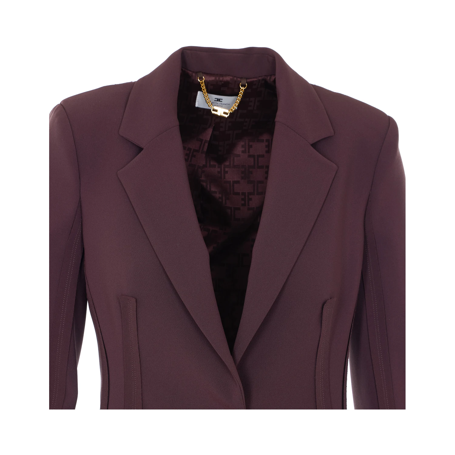 Elisabetta Franchi Jackets Brown