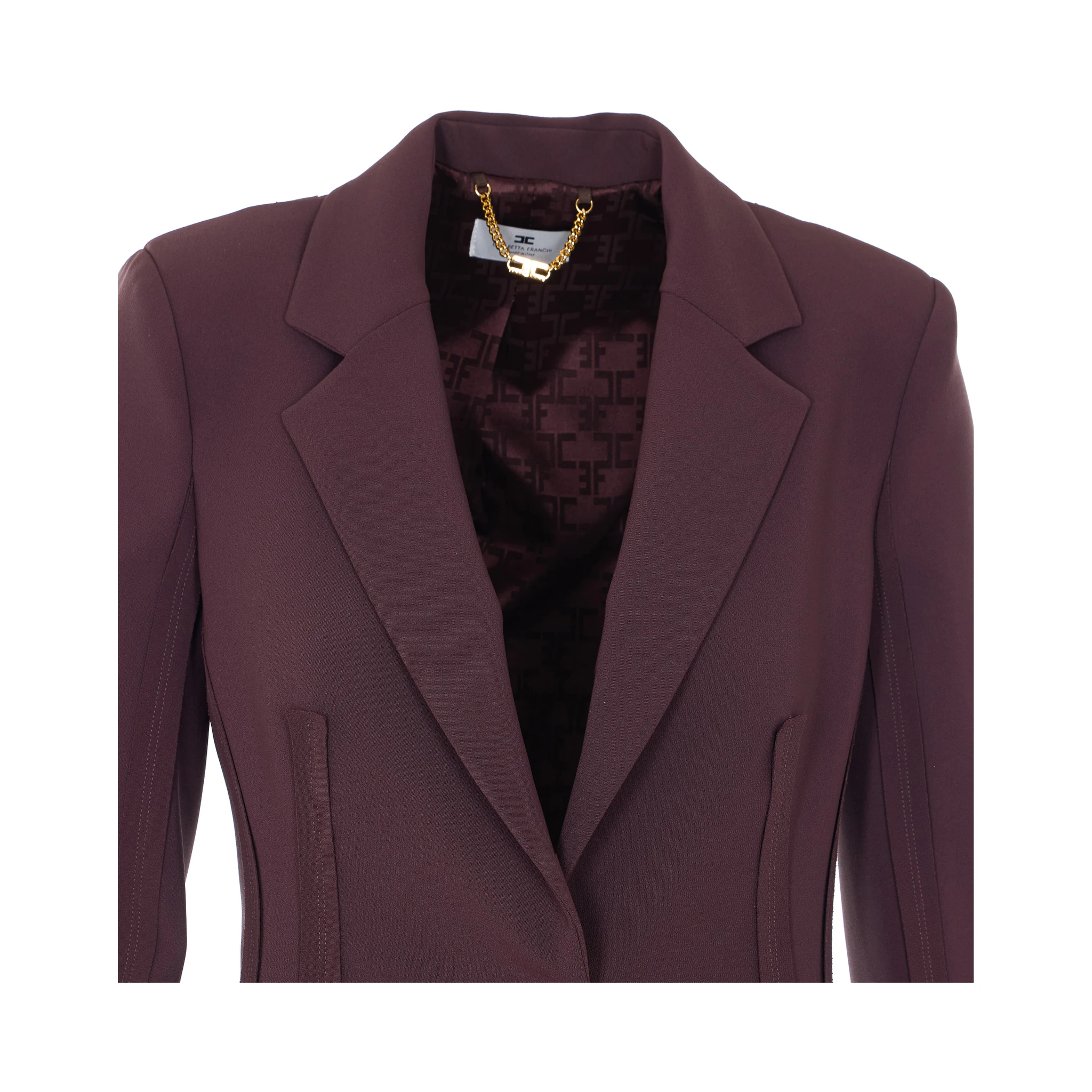 Elisabetta Franchi Jackets Brown