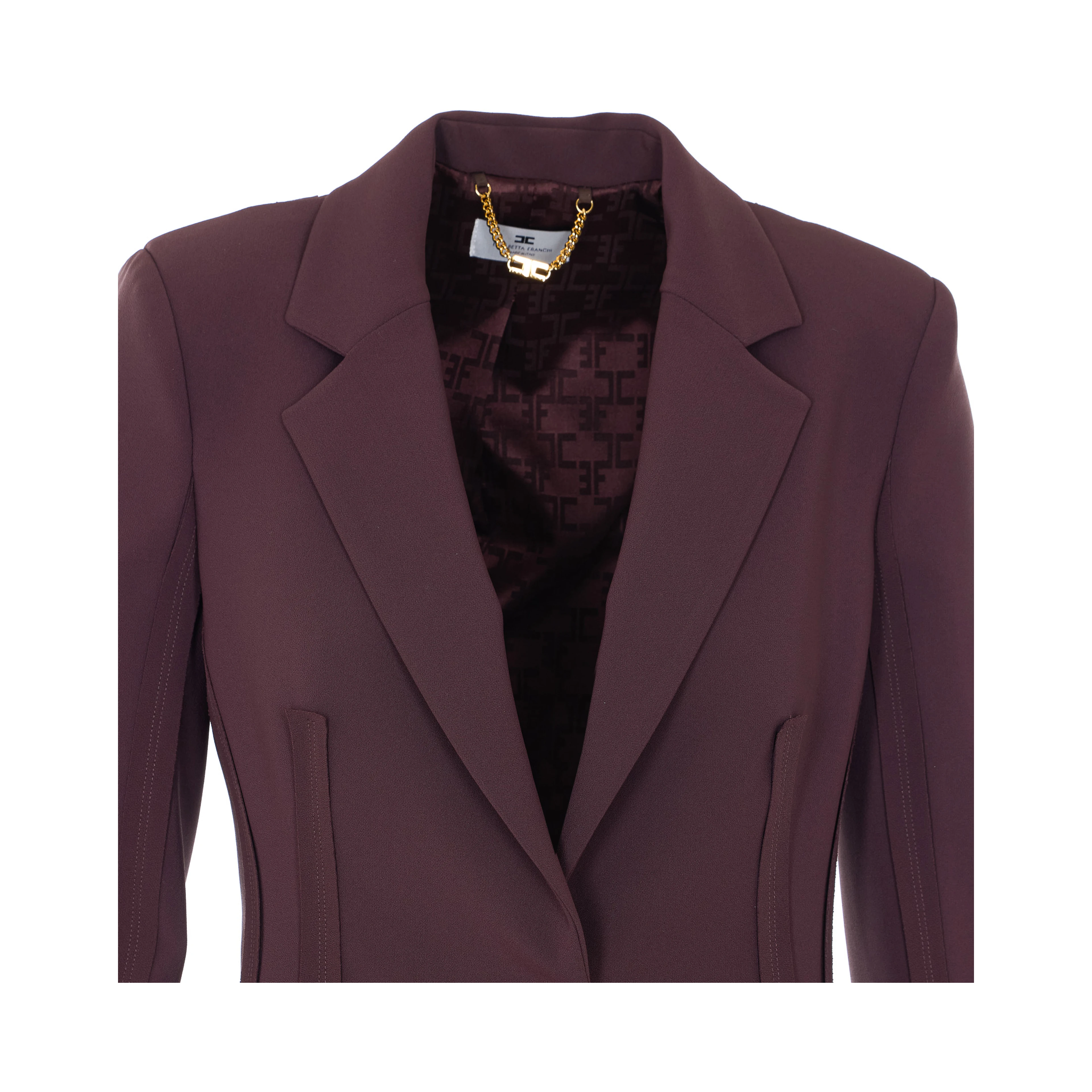 Elisabetta Franchi Jackets Brown