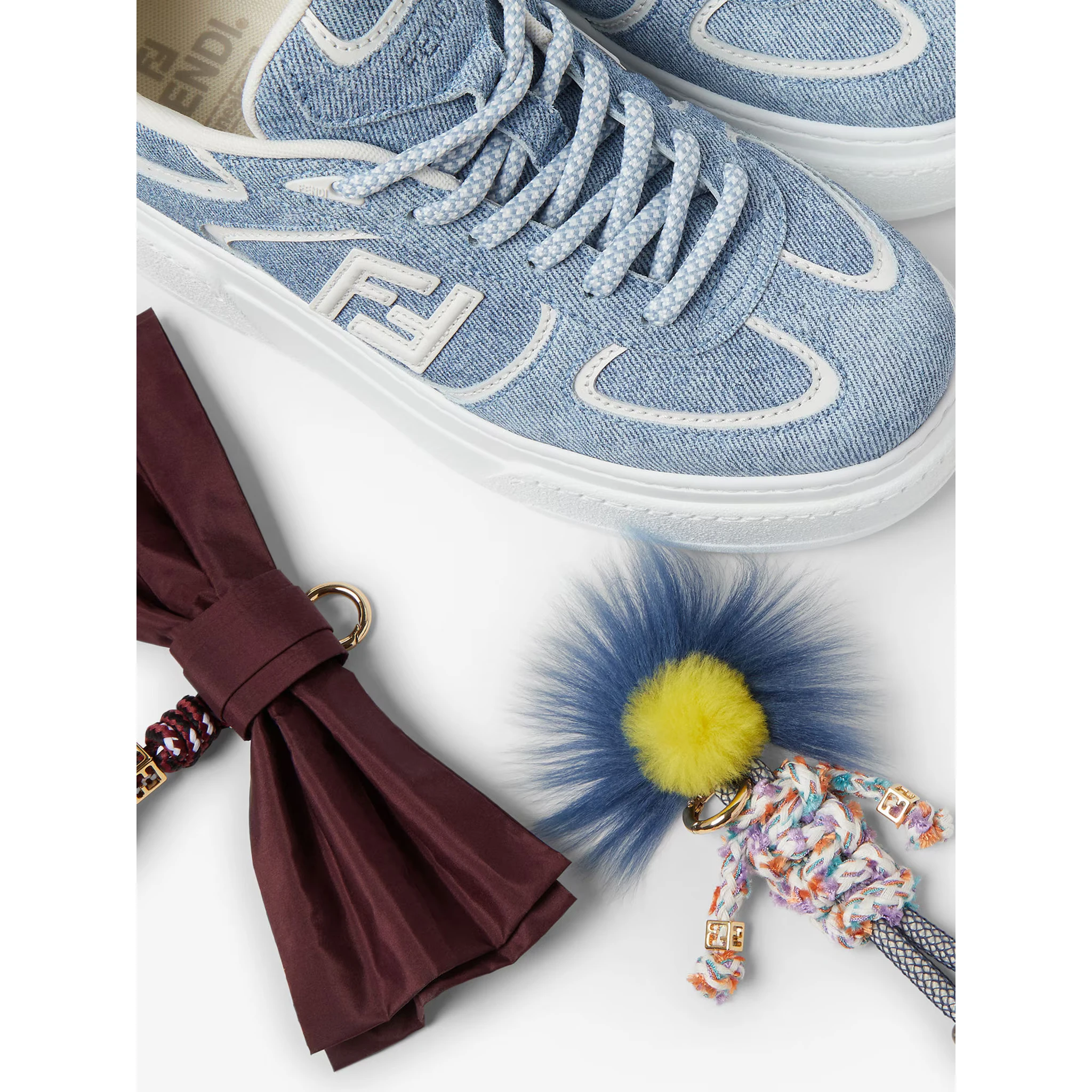 Fendi Sneakers Clear Blue