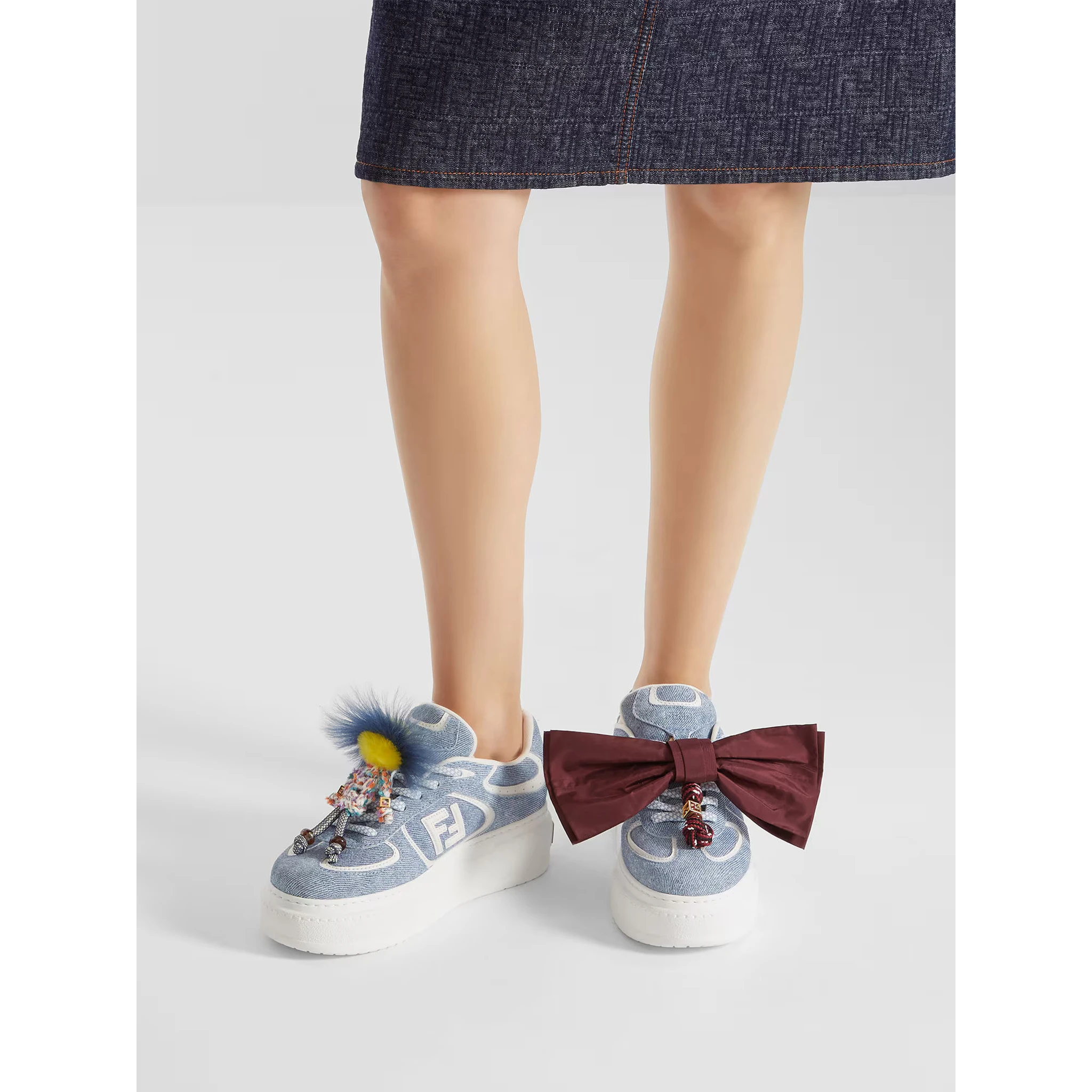 Fendi Sneakers Clear Blue