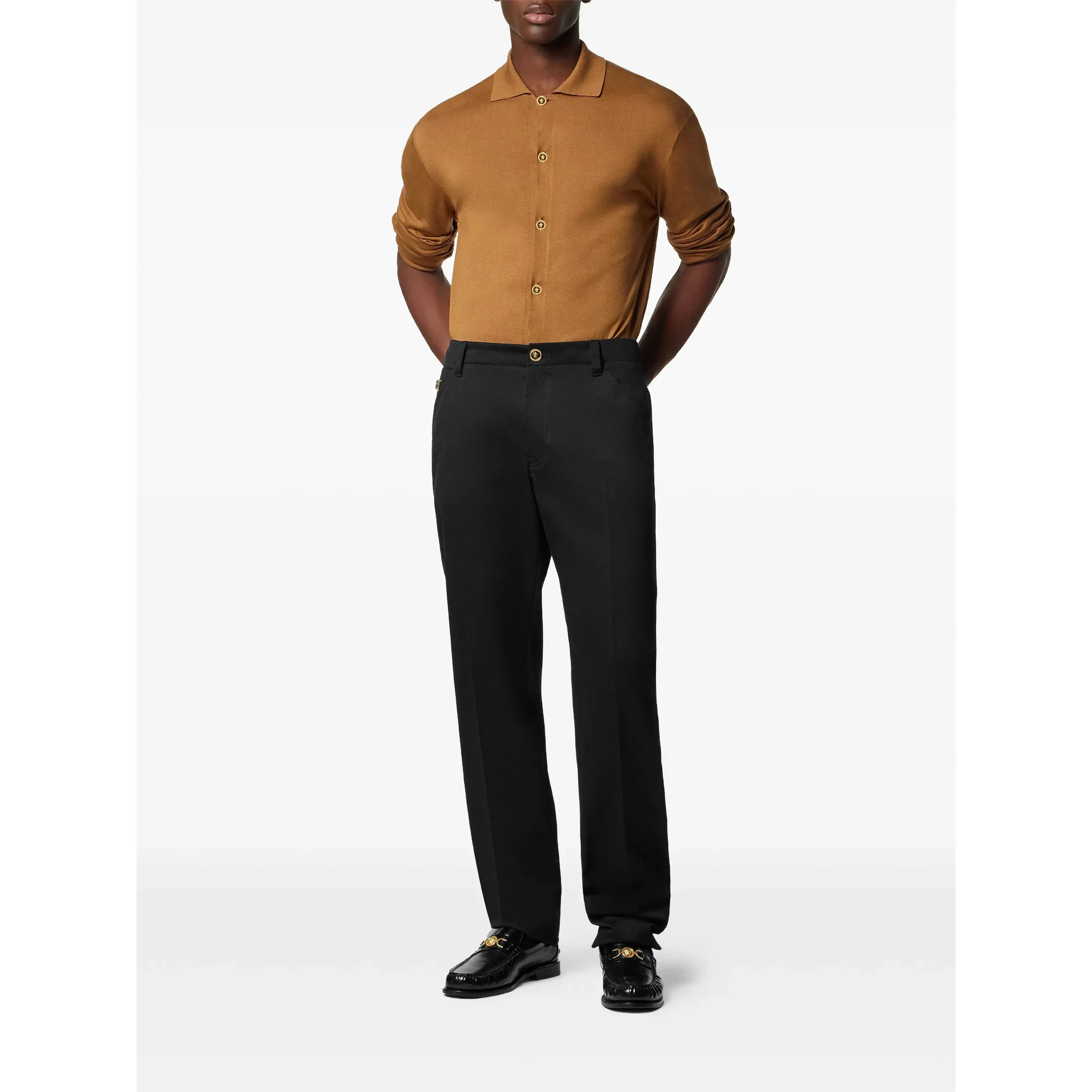 Versace Sweaters Brown