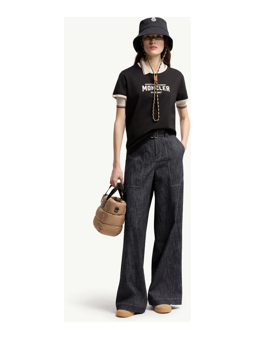 Moncler T-shirts and Polos Black