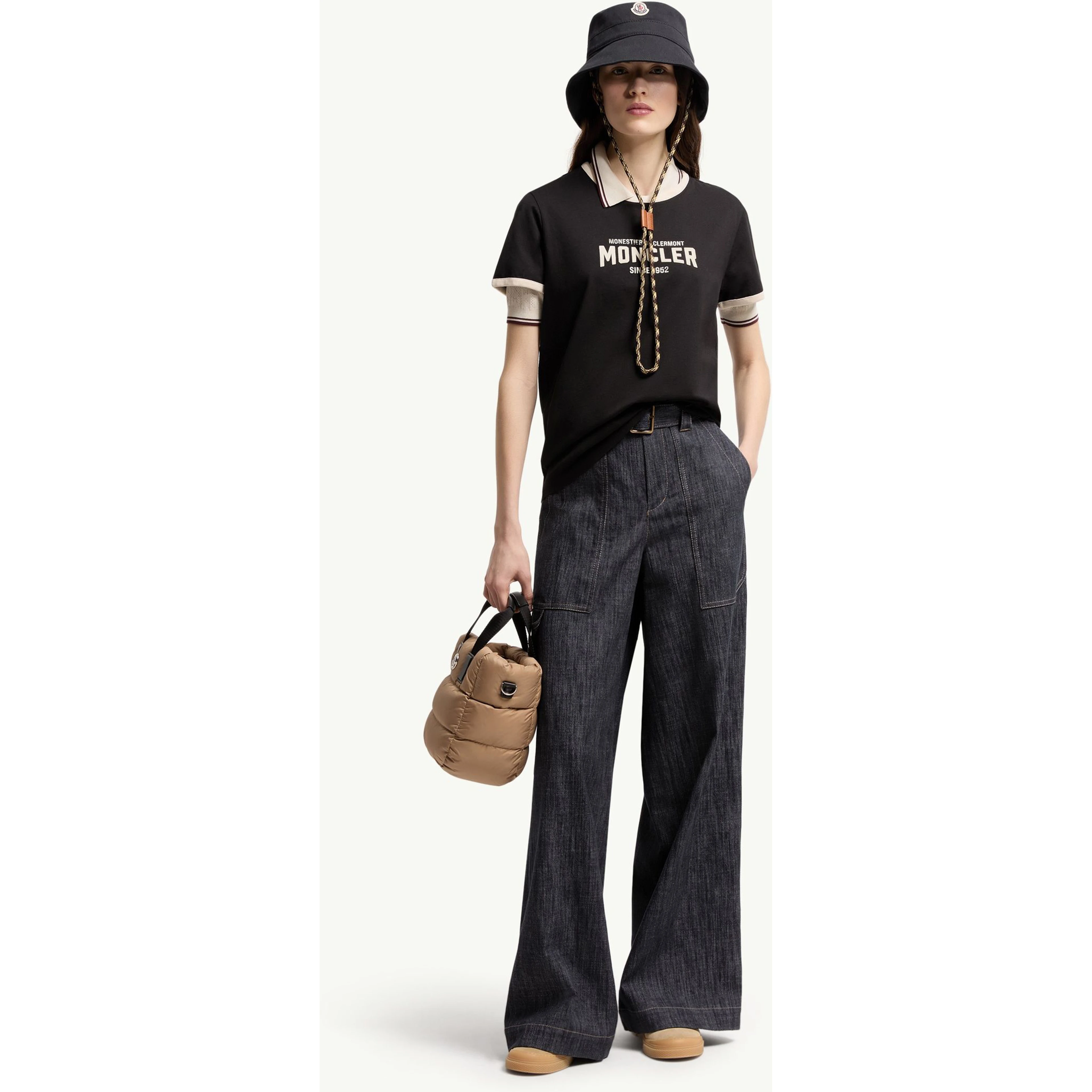 Moncler T-shirts and Polos Black