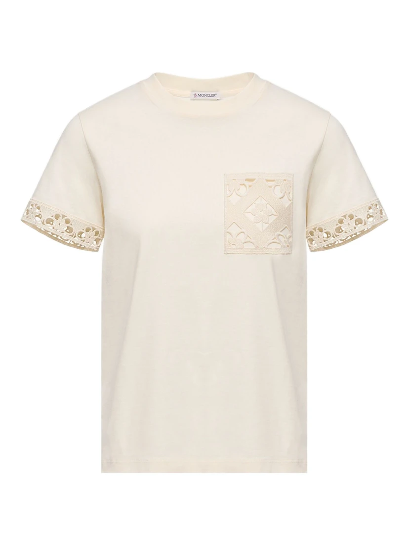 Moncler T-shirts and Polos White