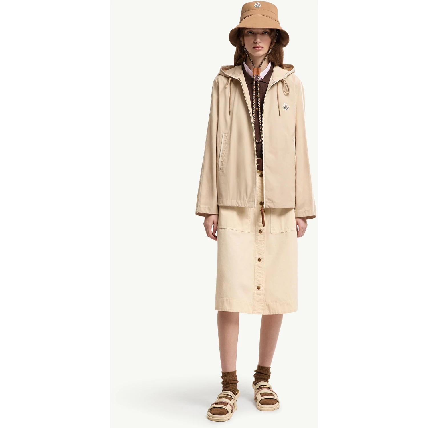 Moncler Jackets Beige
