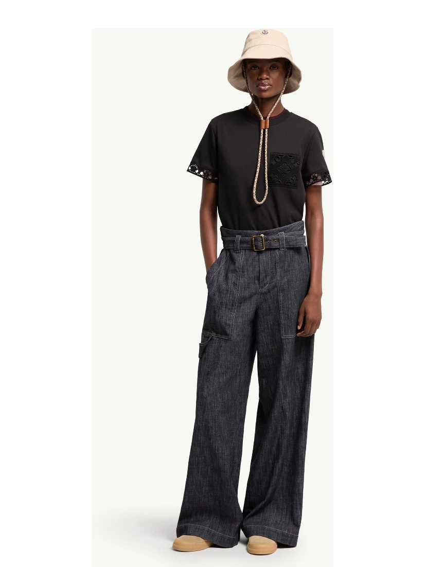 Moncler T-shirts and Polos Black