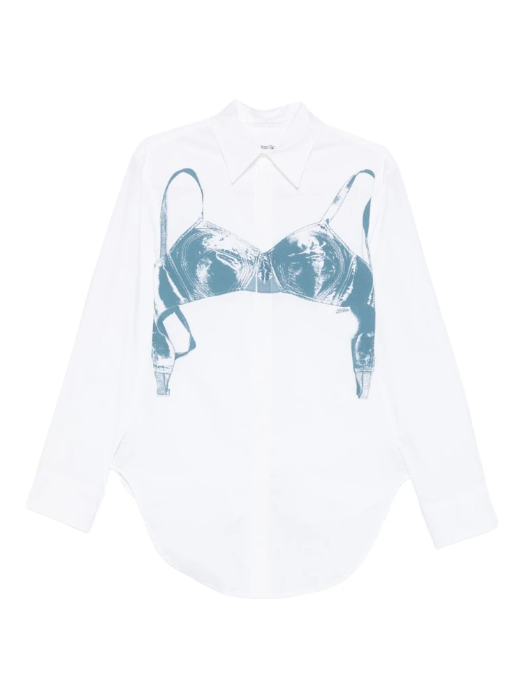 "SCANNED BRA" PRINT SHIRT