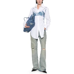 "SCANNED BRA" PRINT SHIRT