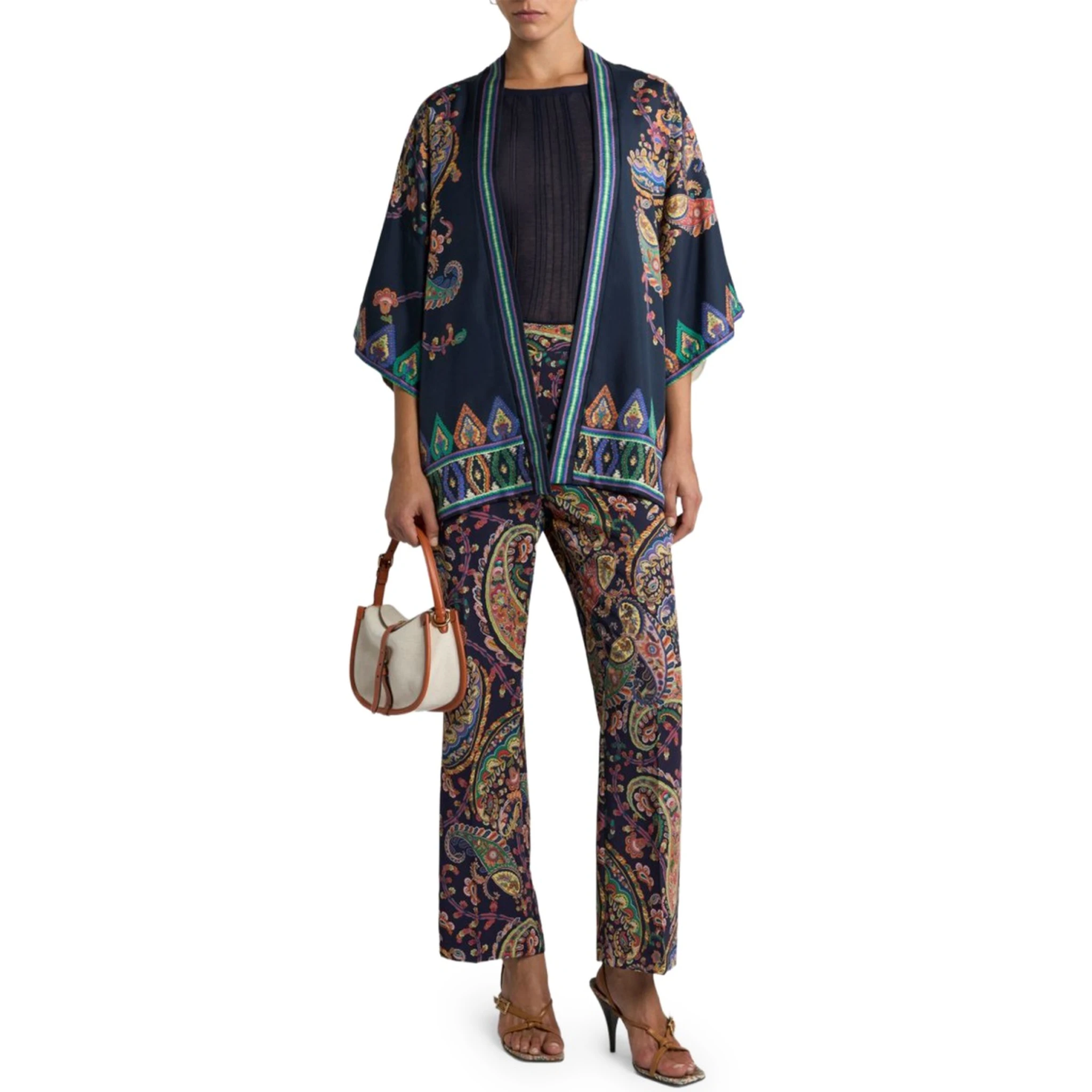 PAISLEY FOLIAGE "BOOTCUT" PANTS