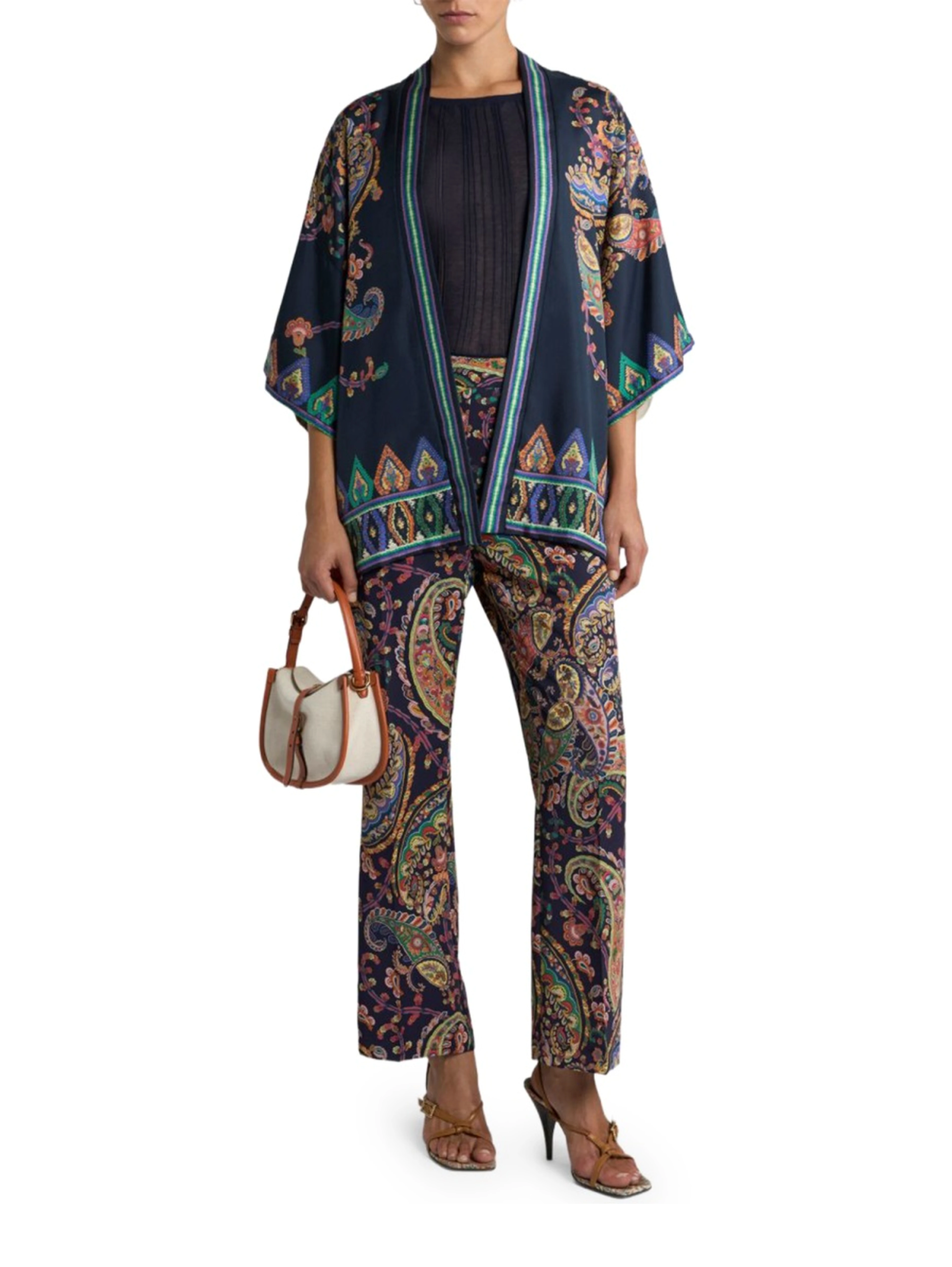 PAISLEY FOLIAGE "BOOTCUT" PANTS