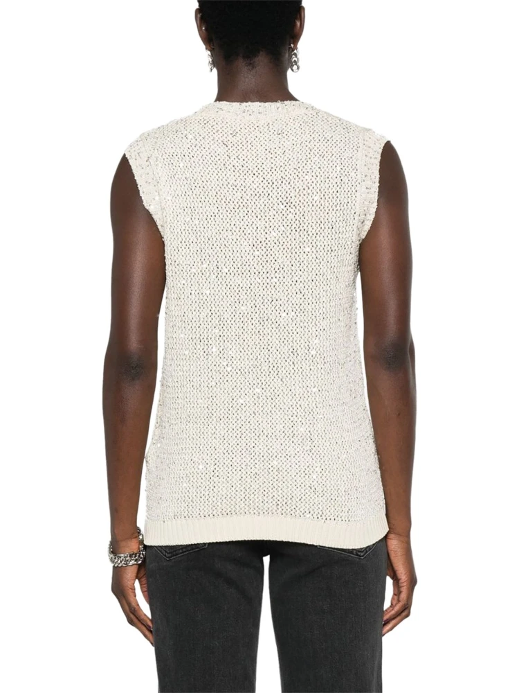 "MELYSSA" TOP WITH SEQUINS alternative