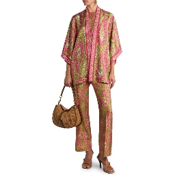 PAISLEY FOLIAGE "BOOTCUT" PANTS