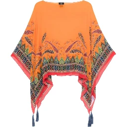CAPE WITH PAISLEY PATTERN