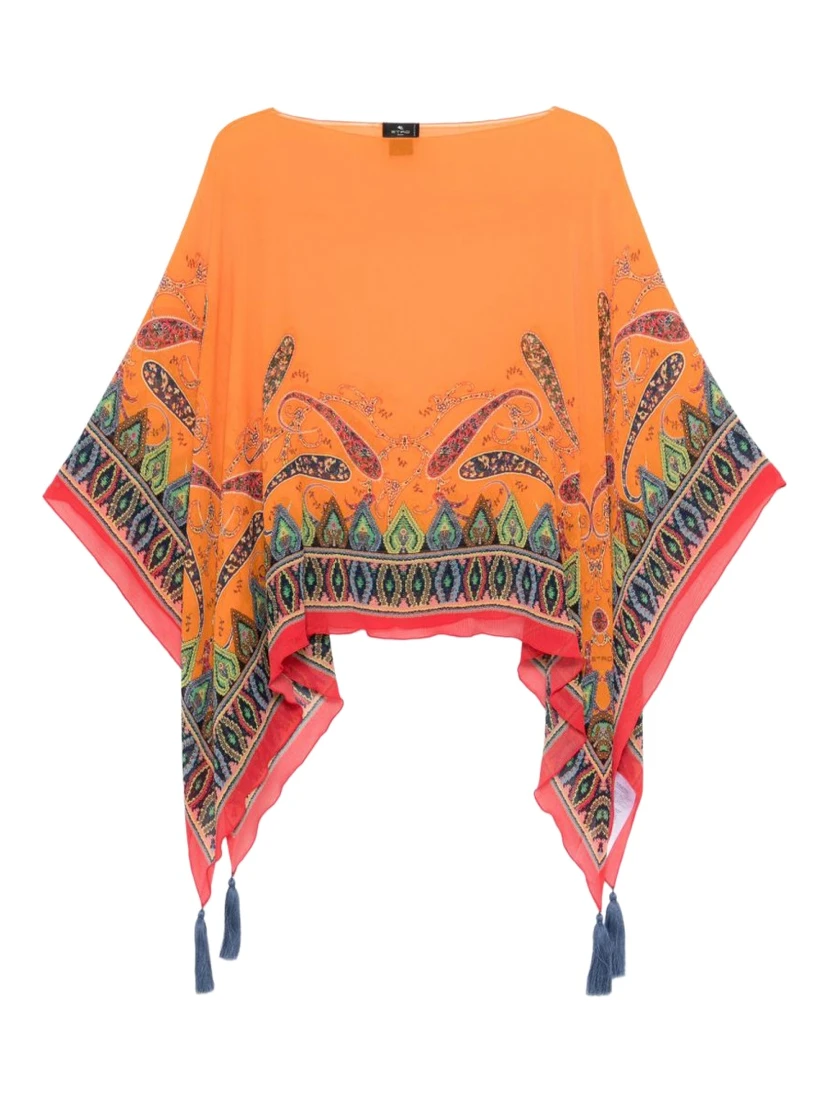 CAPE WITH PAISLEY PATTERN