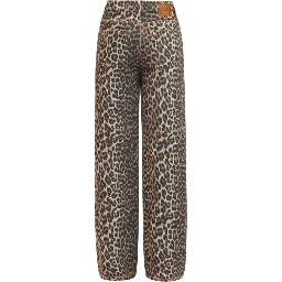 "LARI" JEANS WITH LEOPARD PRINT