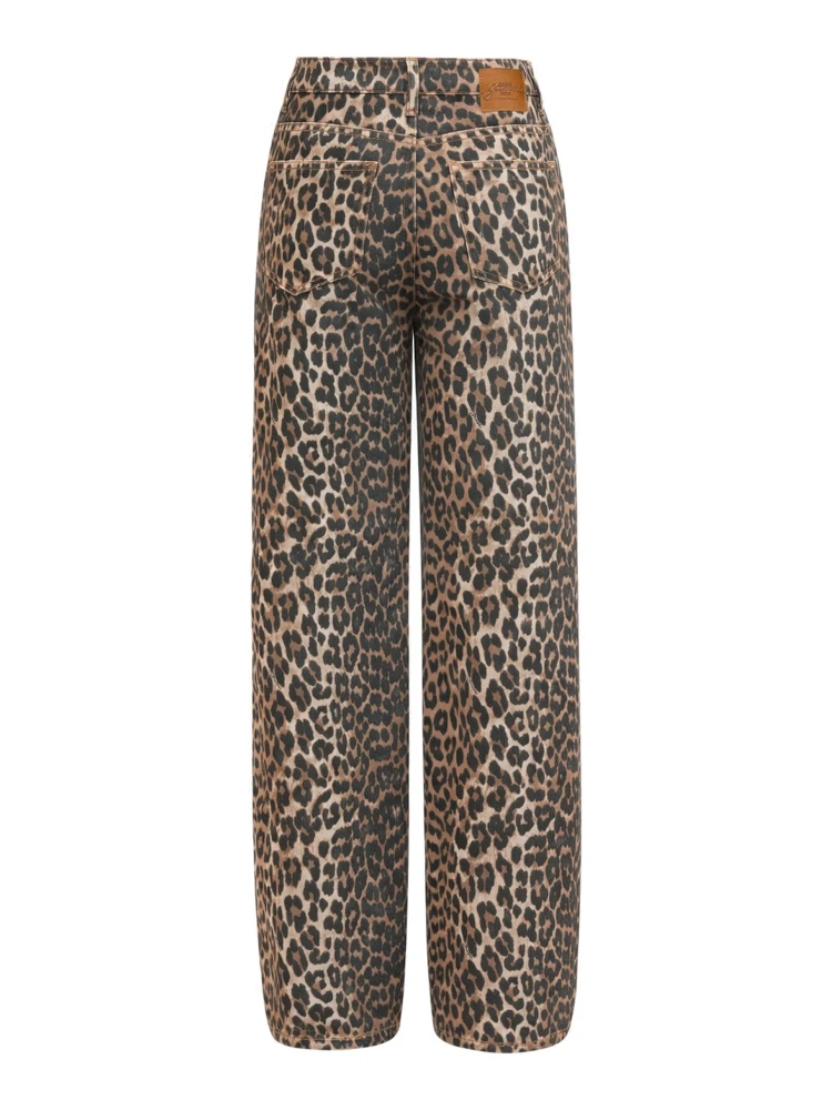 "LARI" JEANS WITH LEOPARD PRINT alternative