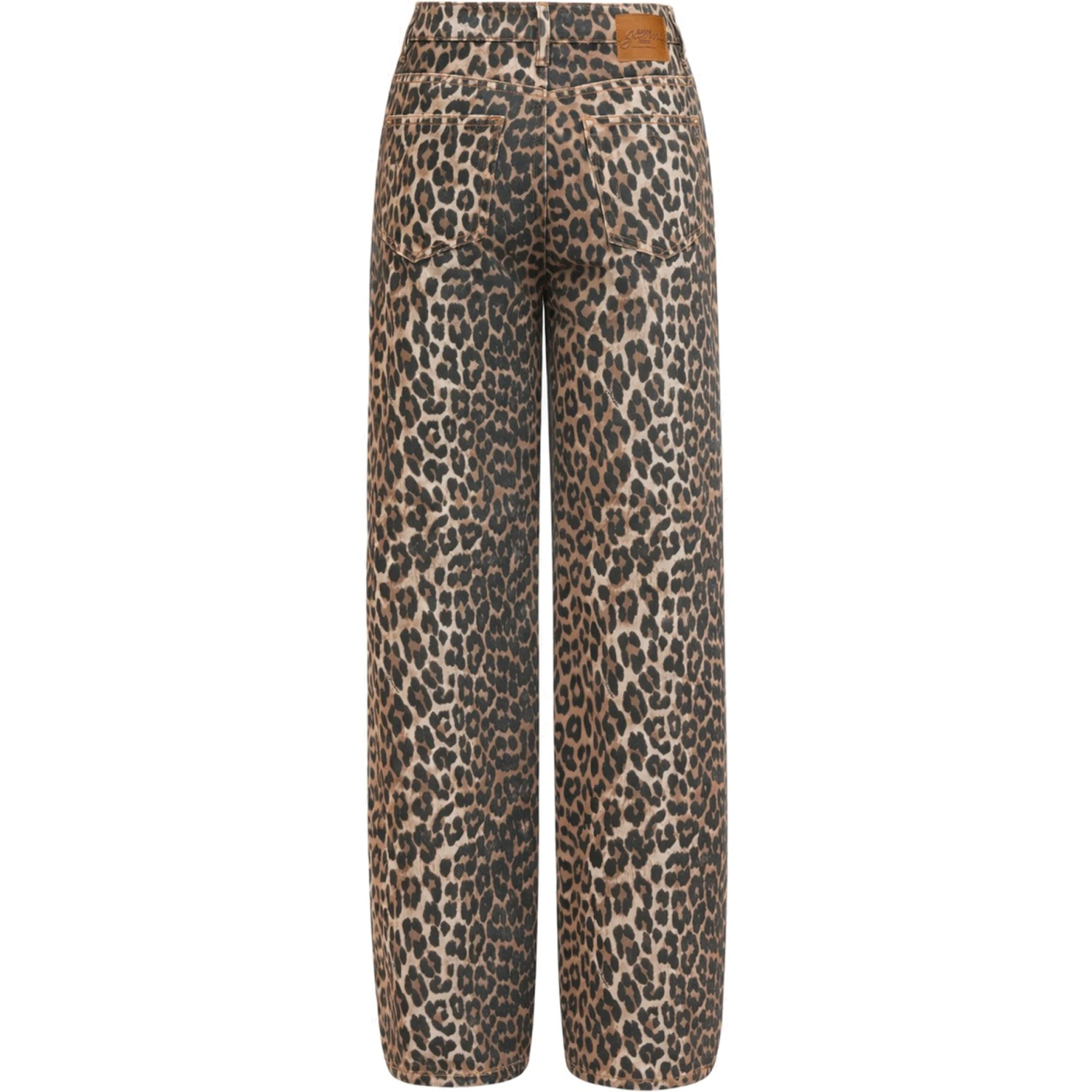 "LARI" JEANS WITH LEOPARD PRINT