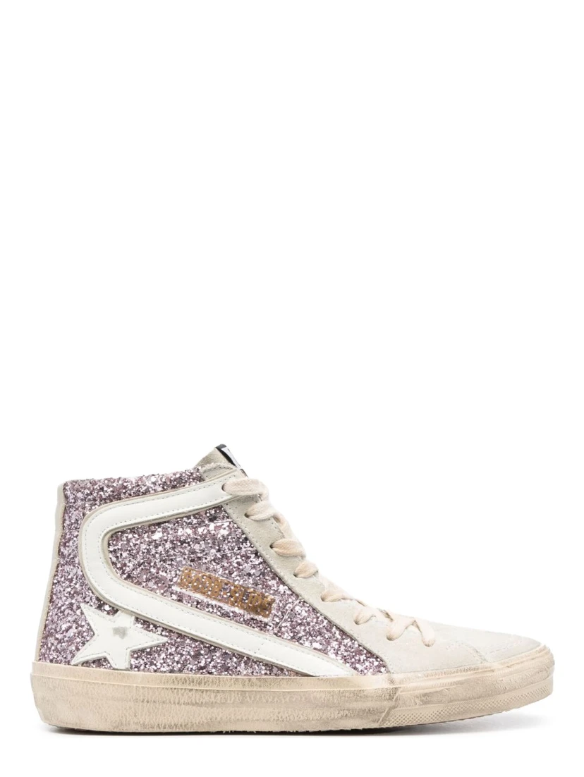 SNEAKER WITH GLITTER AND ZIPPER