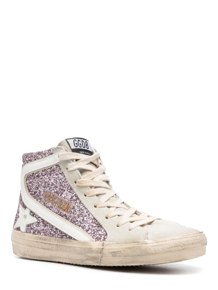 SNEAKER WITH GLITTER AND ZIPPER