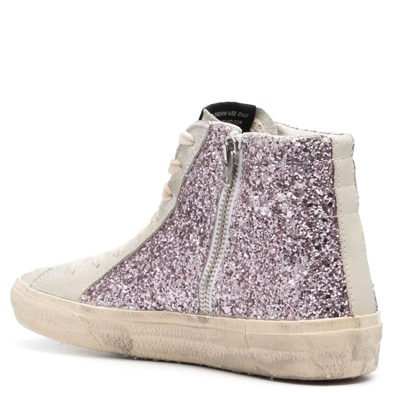 SNEAKER WITH GLITTER AND ZIPPER