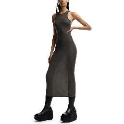 SILK BLEND MIDI DRESS