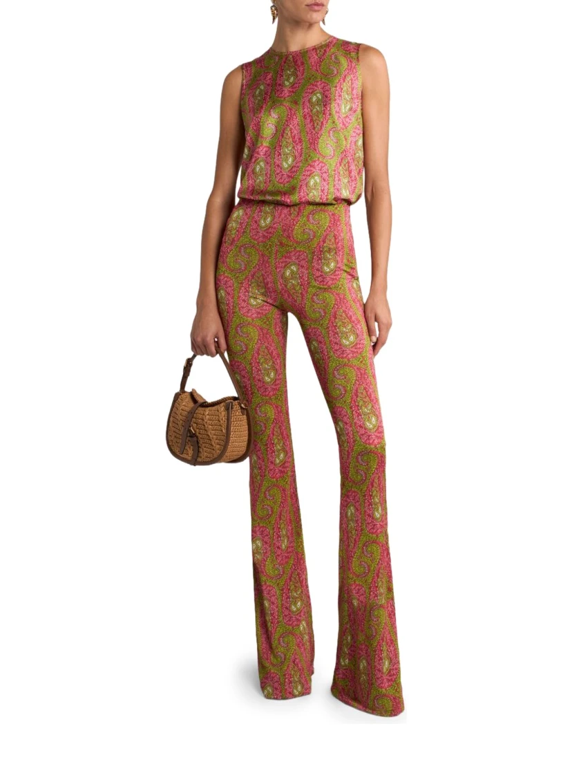 PAISLEY FOLIAGE PATTERN TOP