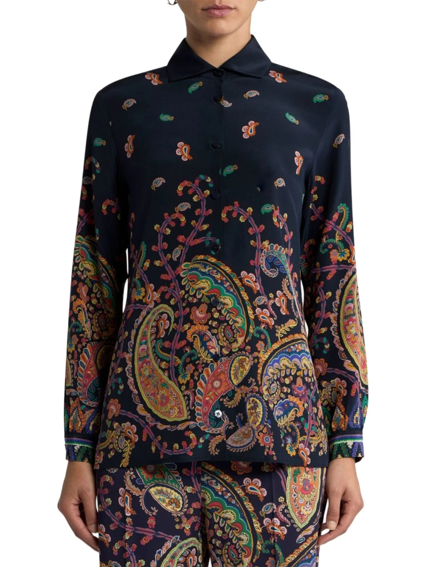 FLORAL PAISLEY PRINT SHIRT