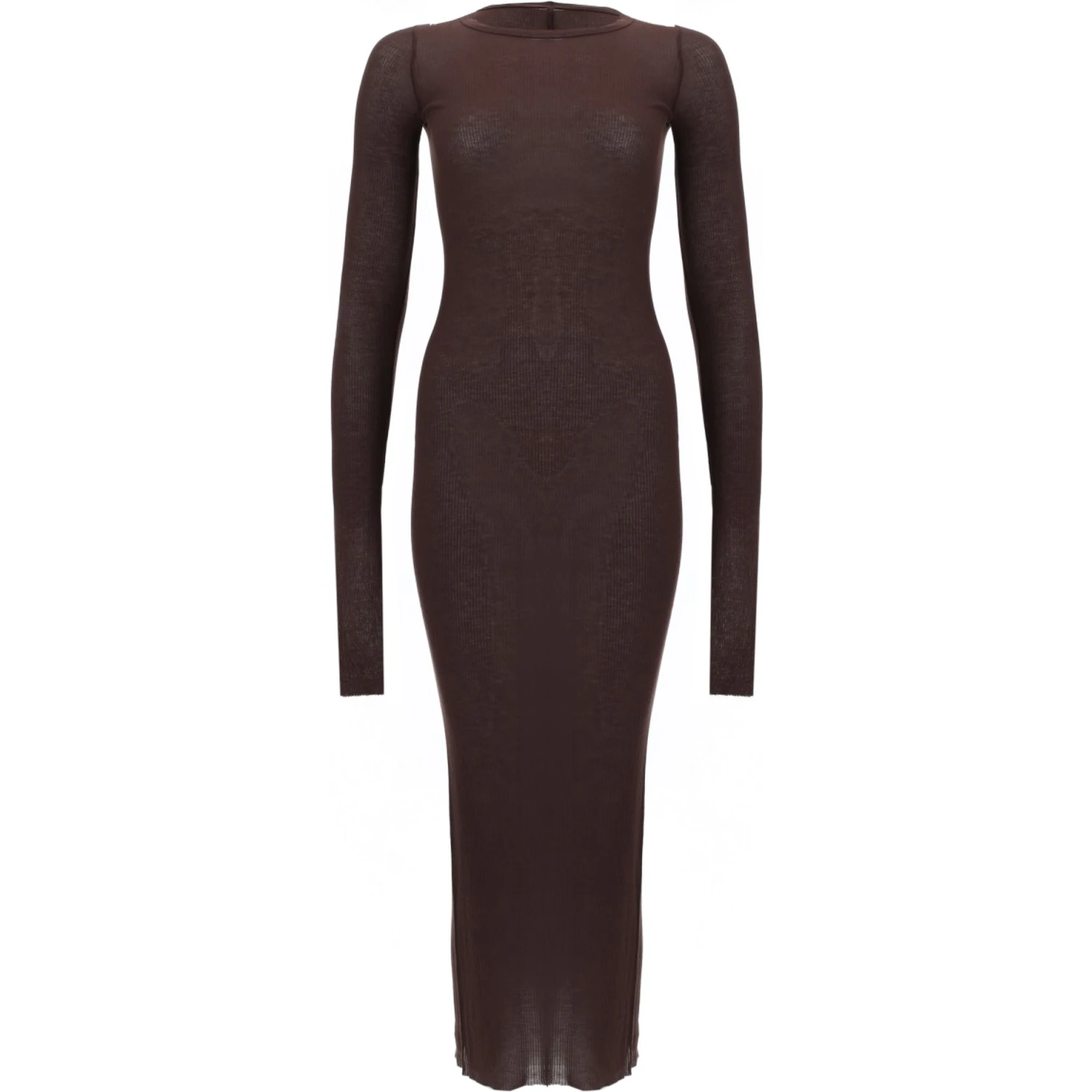 LONG-SLEEVED MIDI DRESS