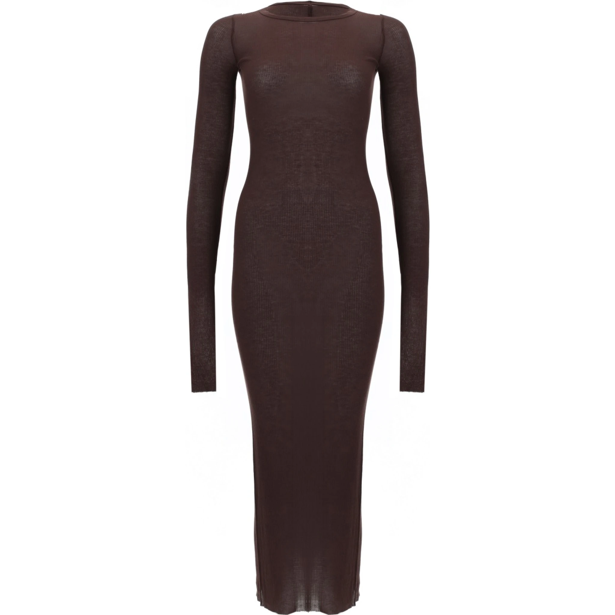 LONG-SLEEVED MIDI DRESS