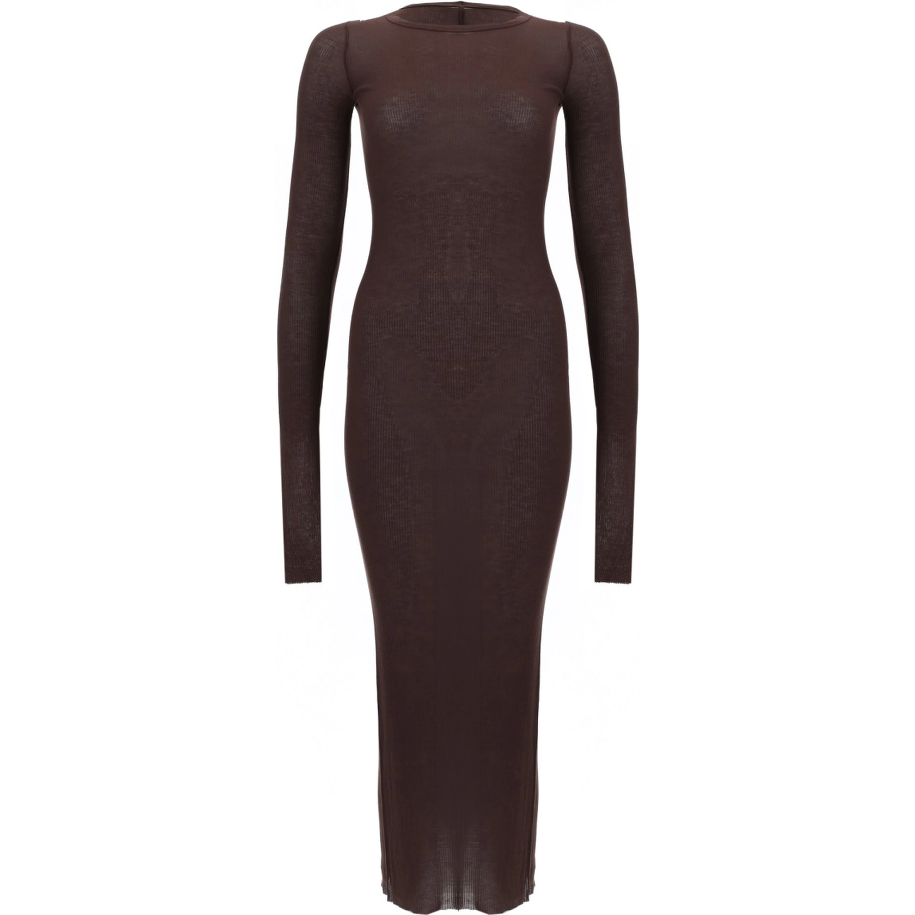 LONG-SLEEVED MIDI DRESS
