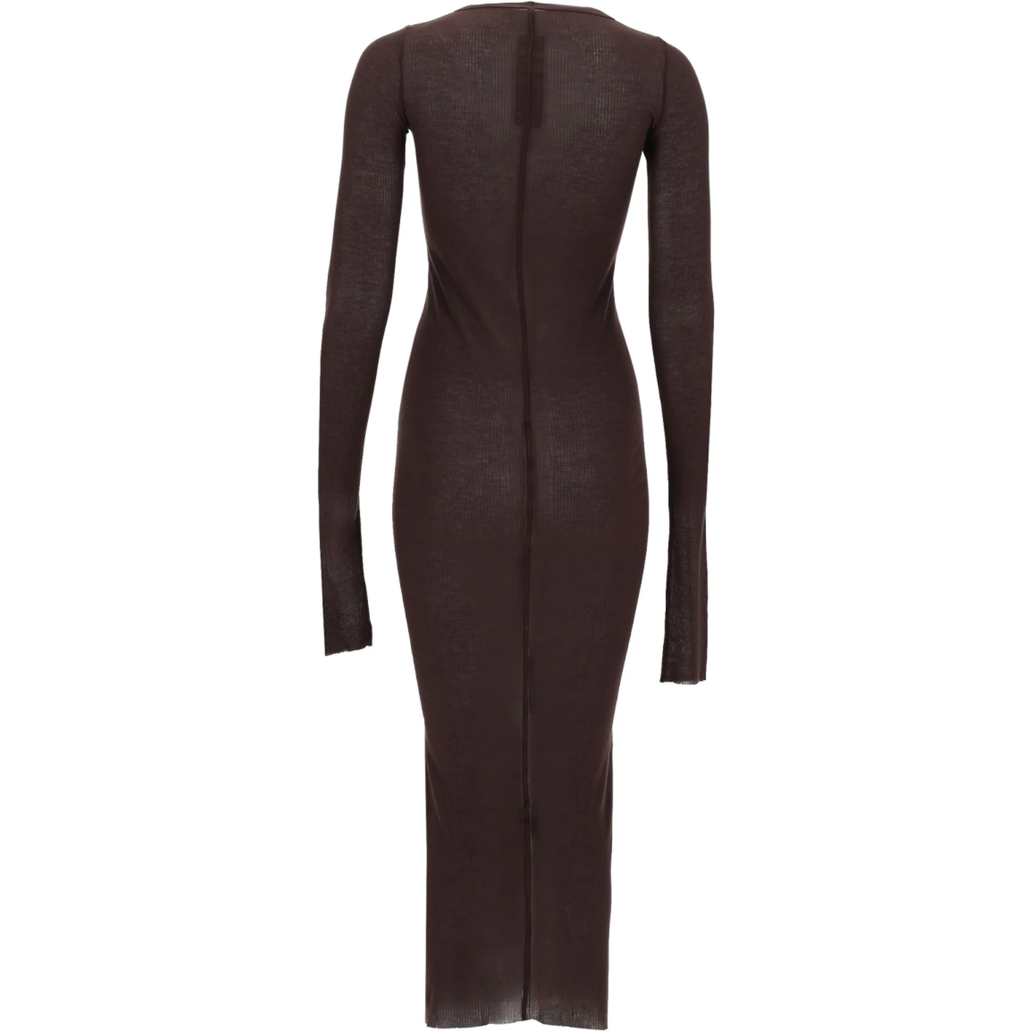 LONG-SLEEVED MIDI DRESS