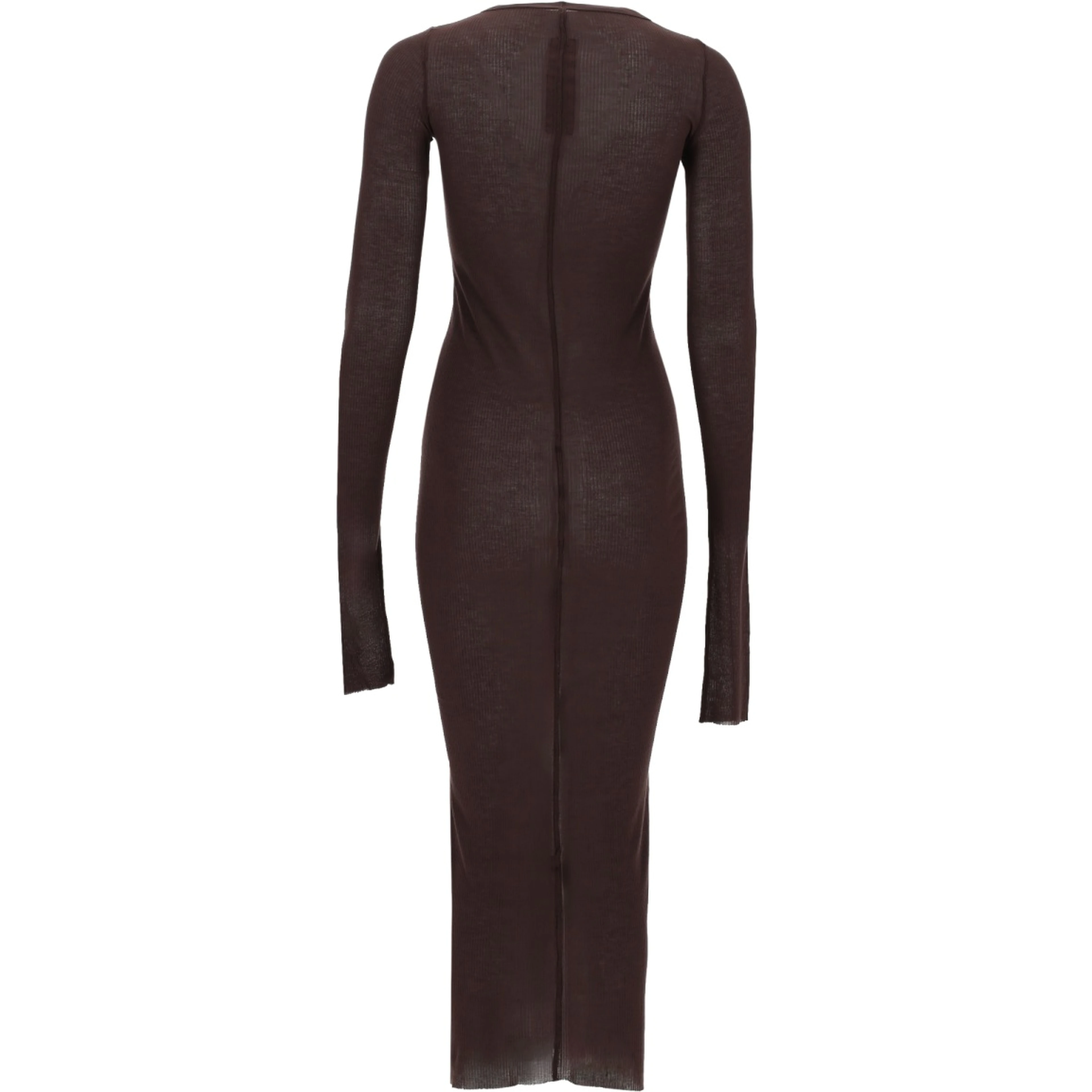 LONG-SLEEVED MIDI DRESS
