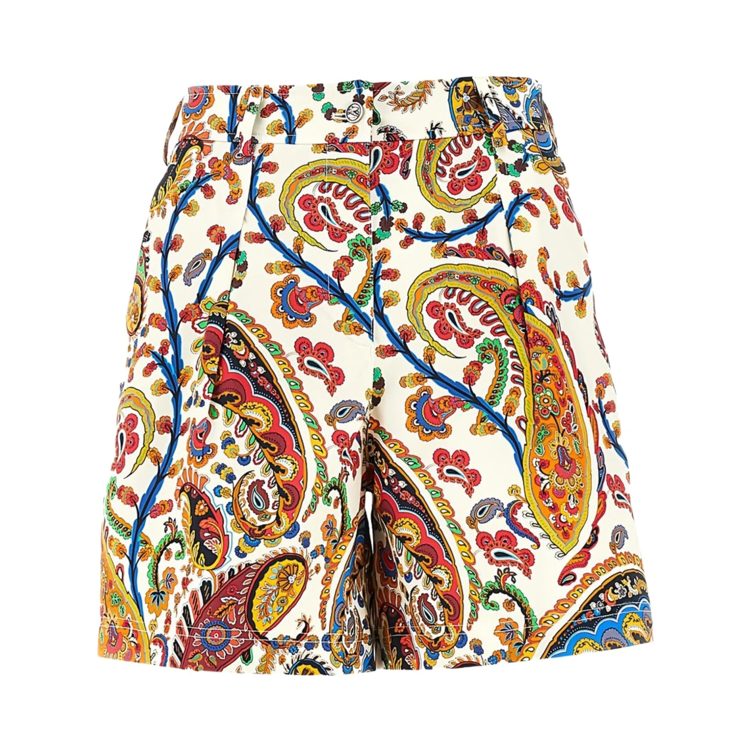 FLORAL PAISLEY PRINT SHORTS