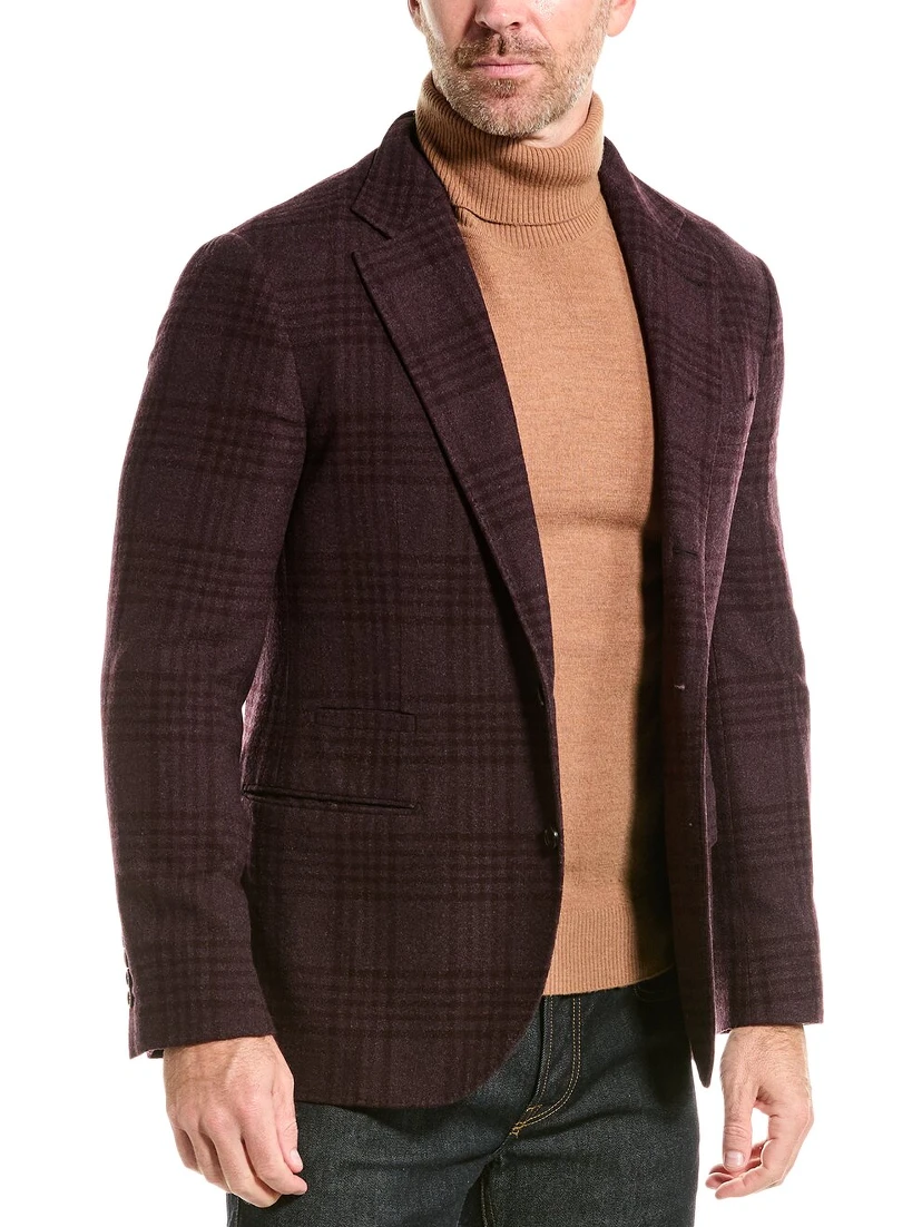 Purple Wool Blazer