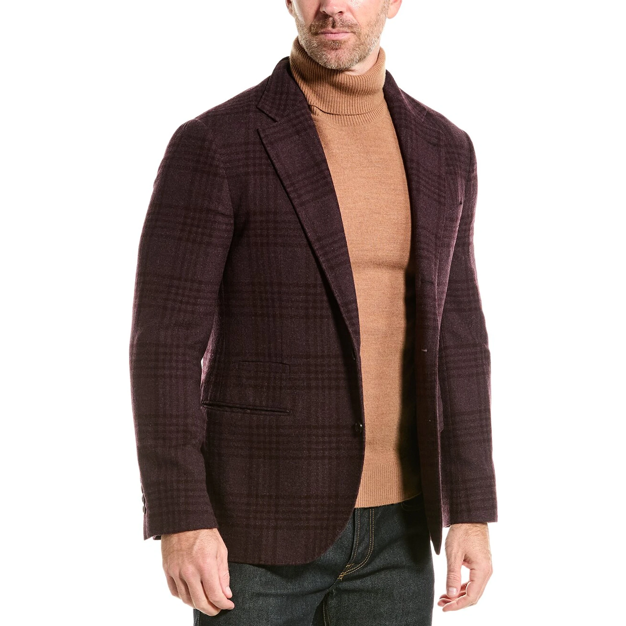 Purple Wool Blazer