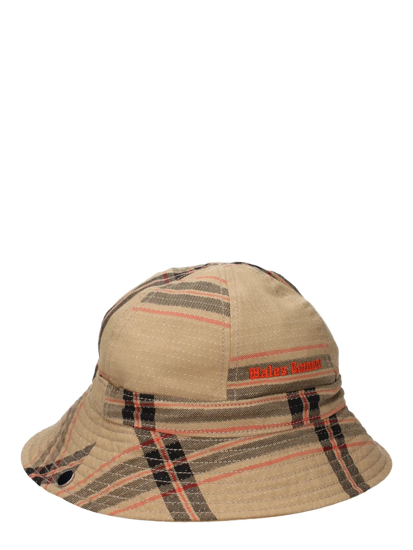 Beige Fabric Bucket Hat
