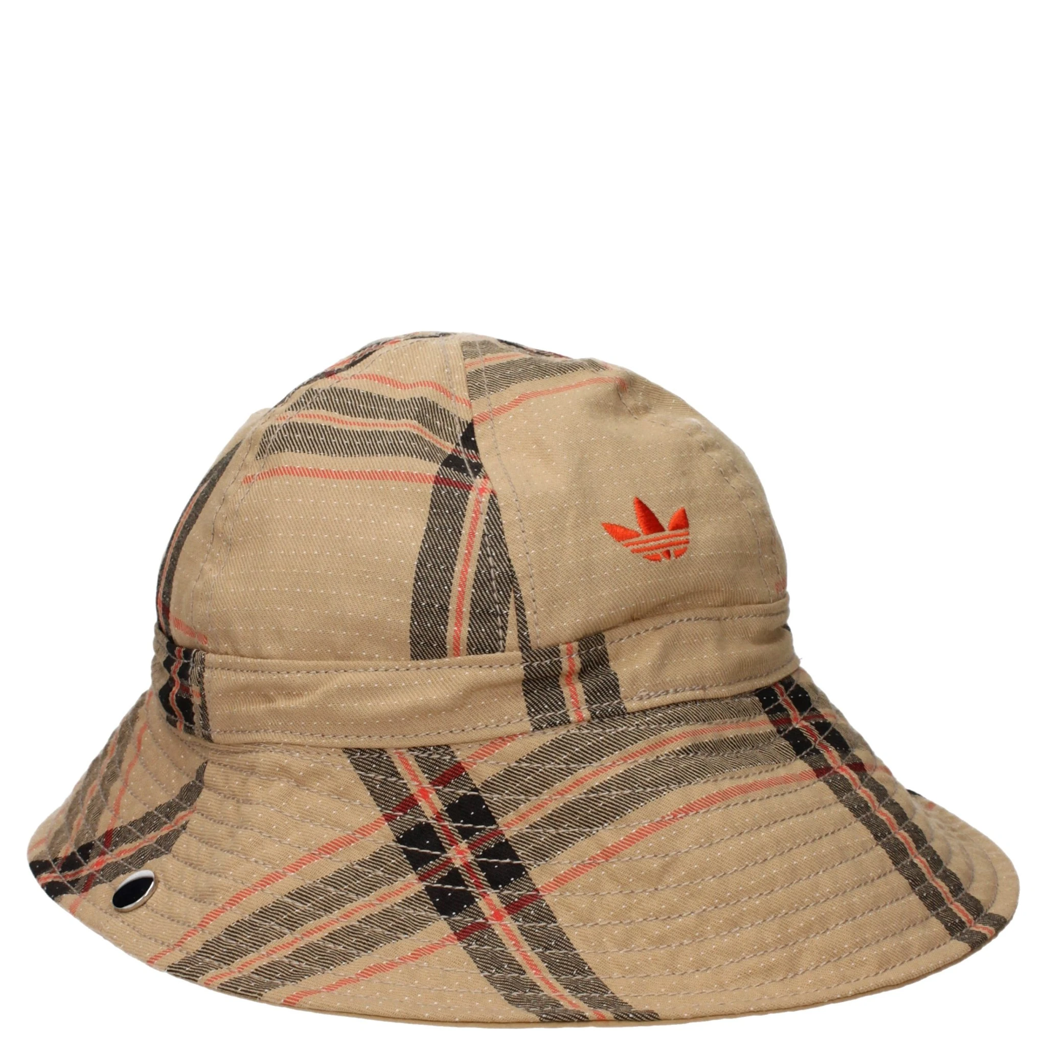 Beige Fabric Bucket Hat